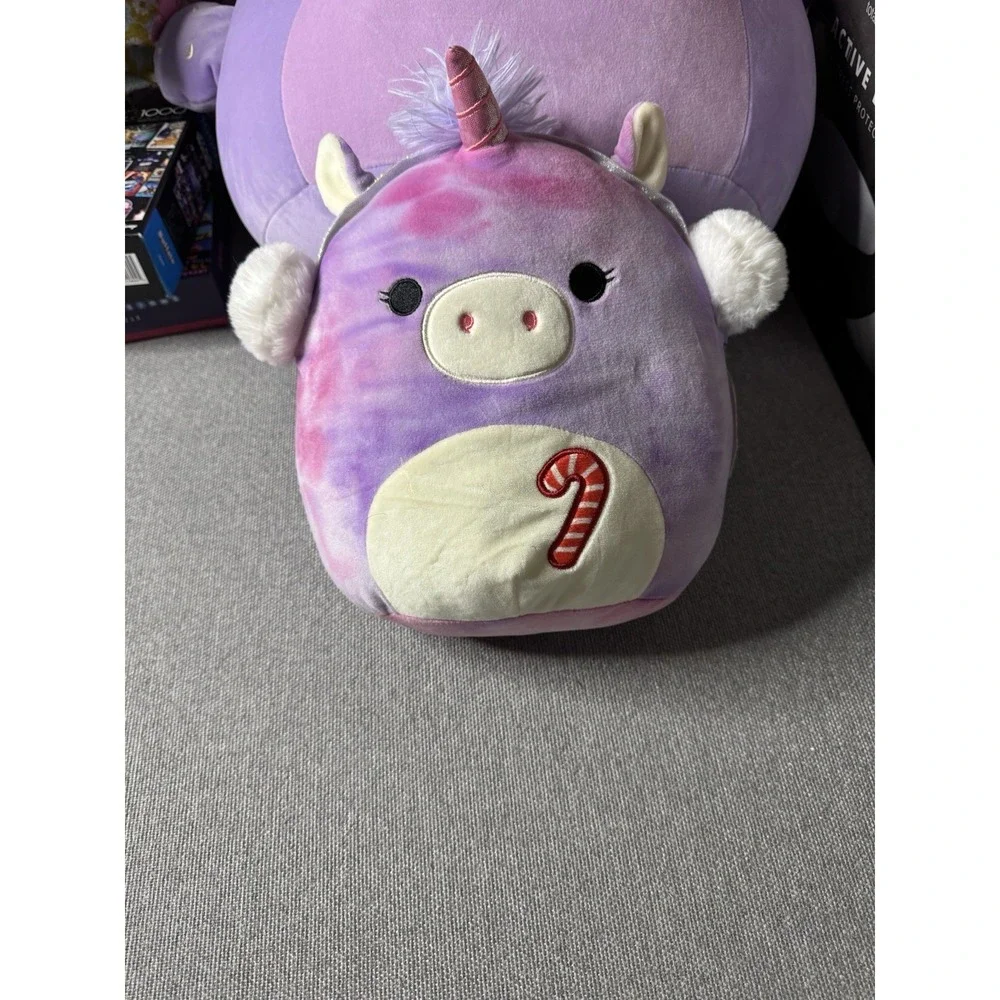 Original Squishmallows 2021 Lola The Skiing Holiday Unicorn